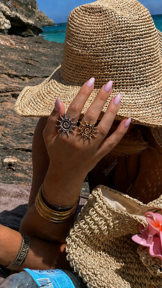 Anillo Sol en Espiral