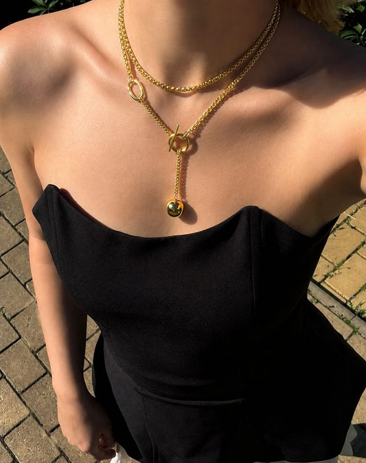 Collar Largo de Esfera