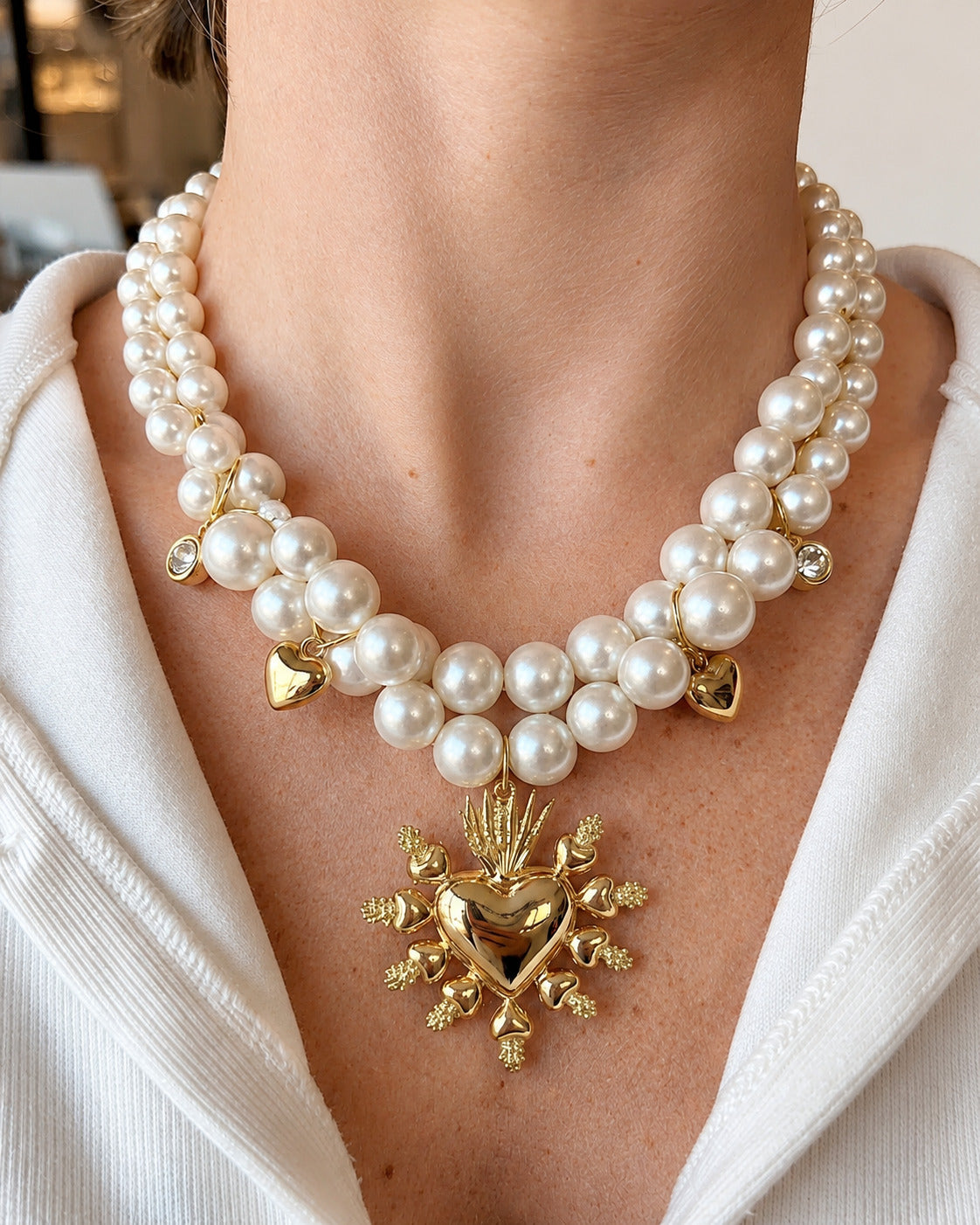 Collar Súper Chunky de Corazón