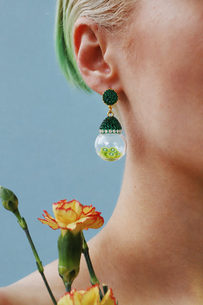 Aretes Colgantes de Frutitas
