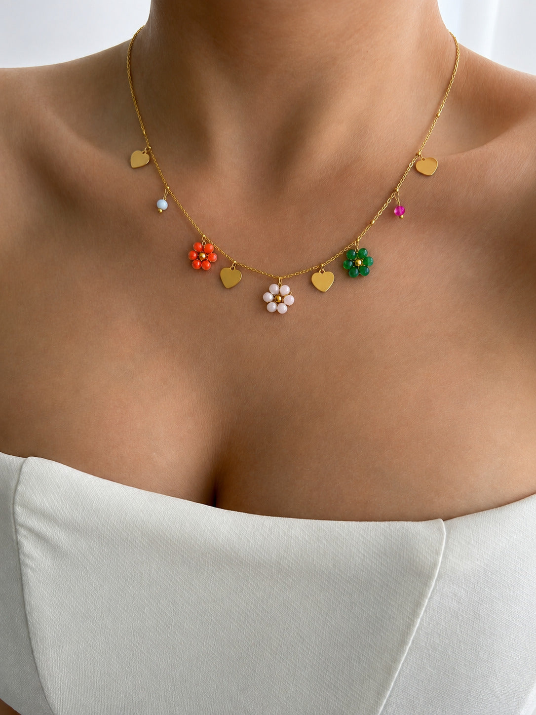 Collar de Dijesitos de Flor
