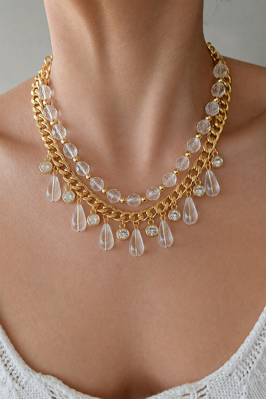 Collar Chunky de Piedras Colgantes