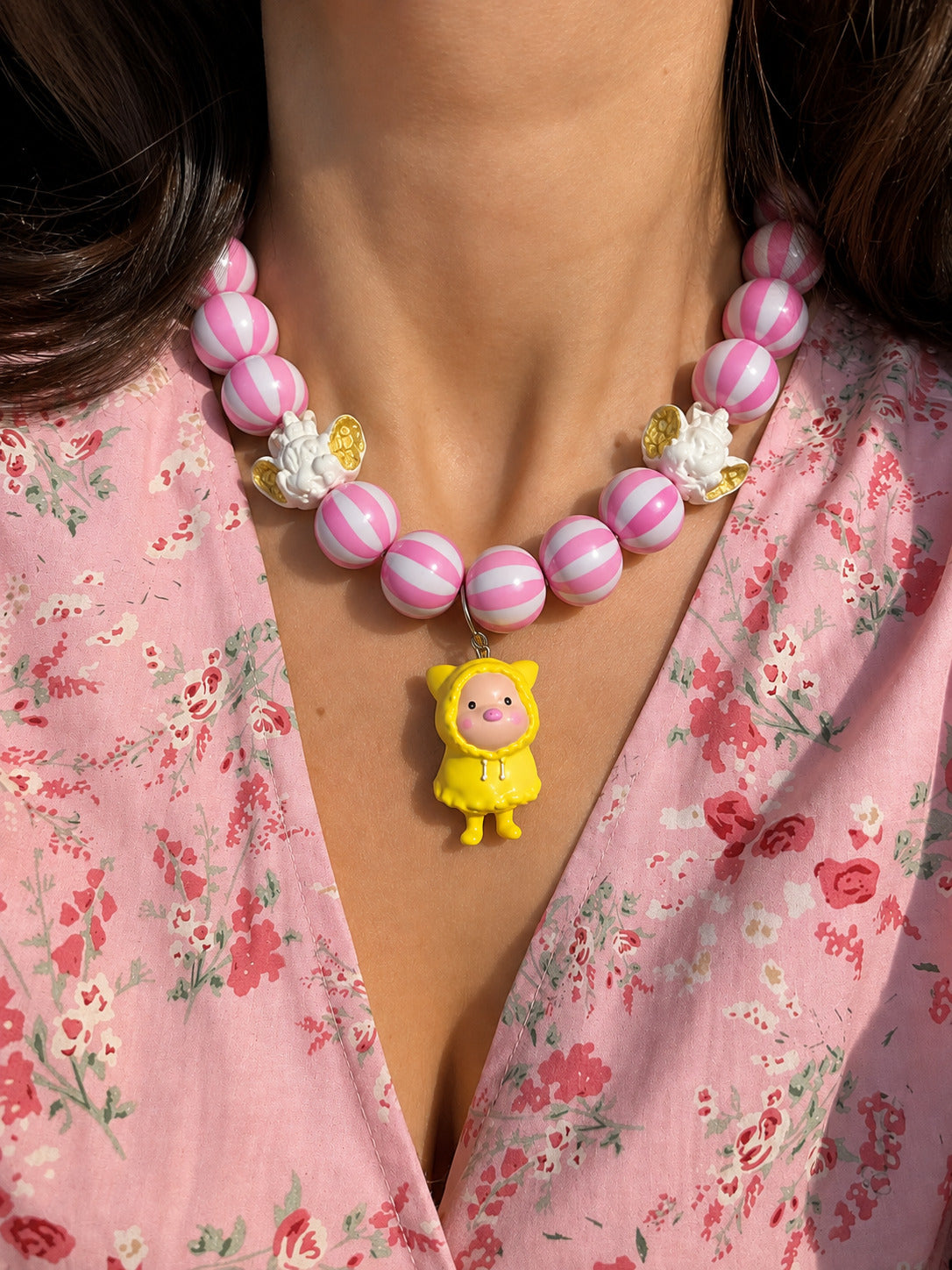 Collar de Bolas y Cerdito