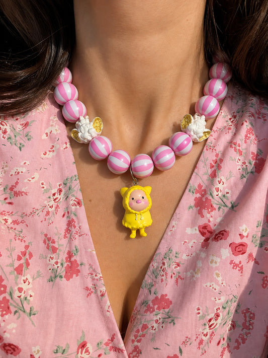Collar de Bolas y Cerdito