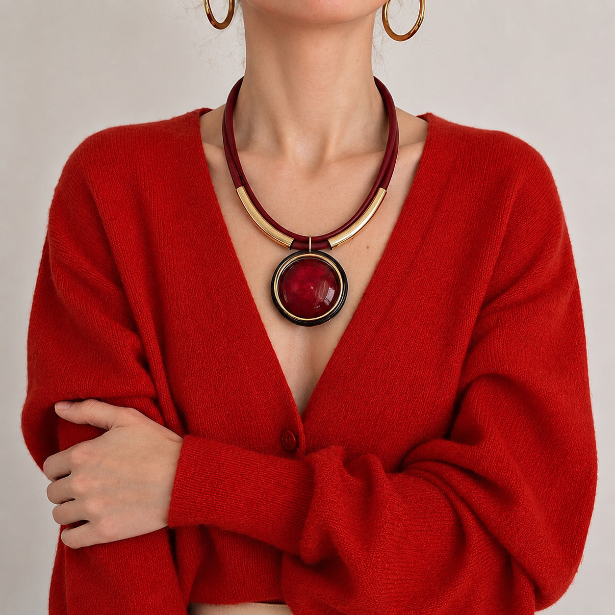 Collar Chunky de Circulo