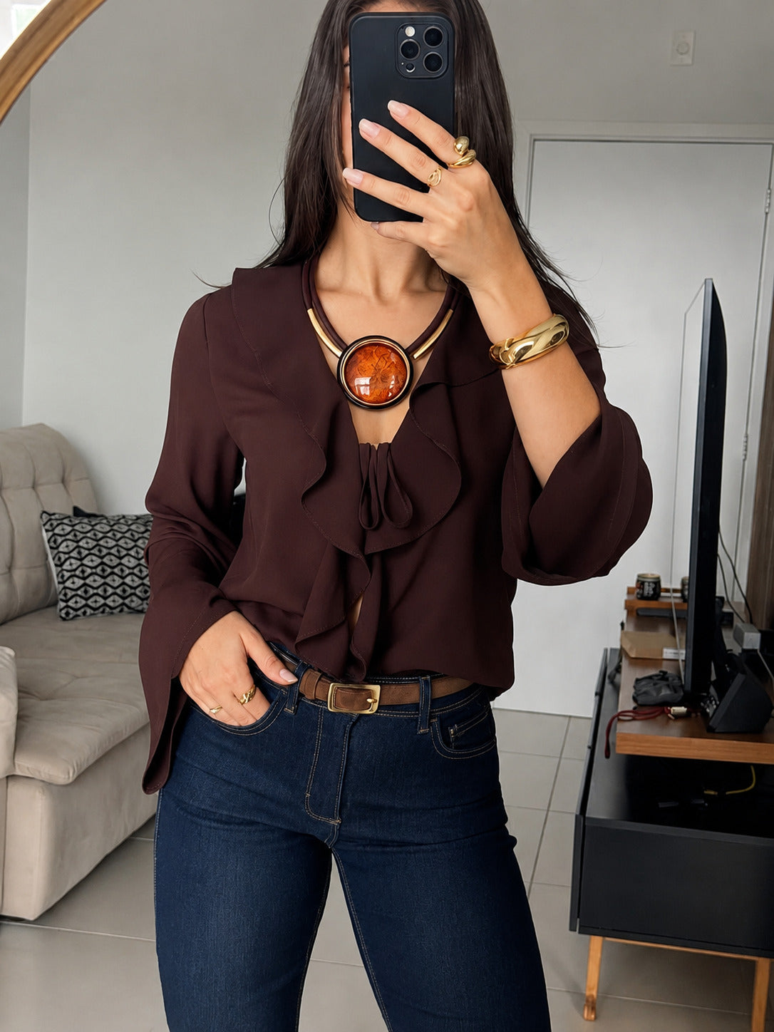 Collar Chunky de Circulo