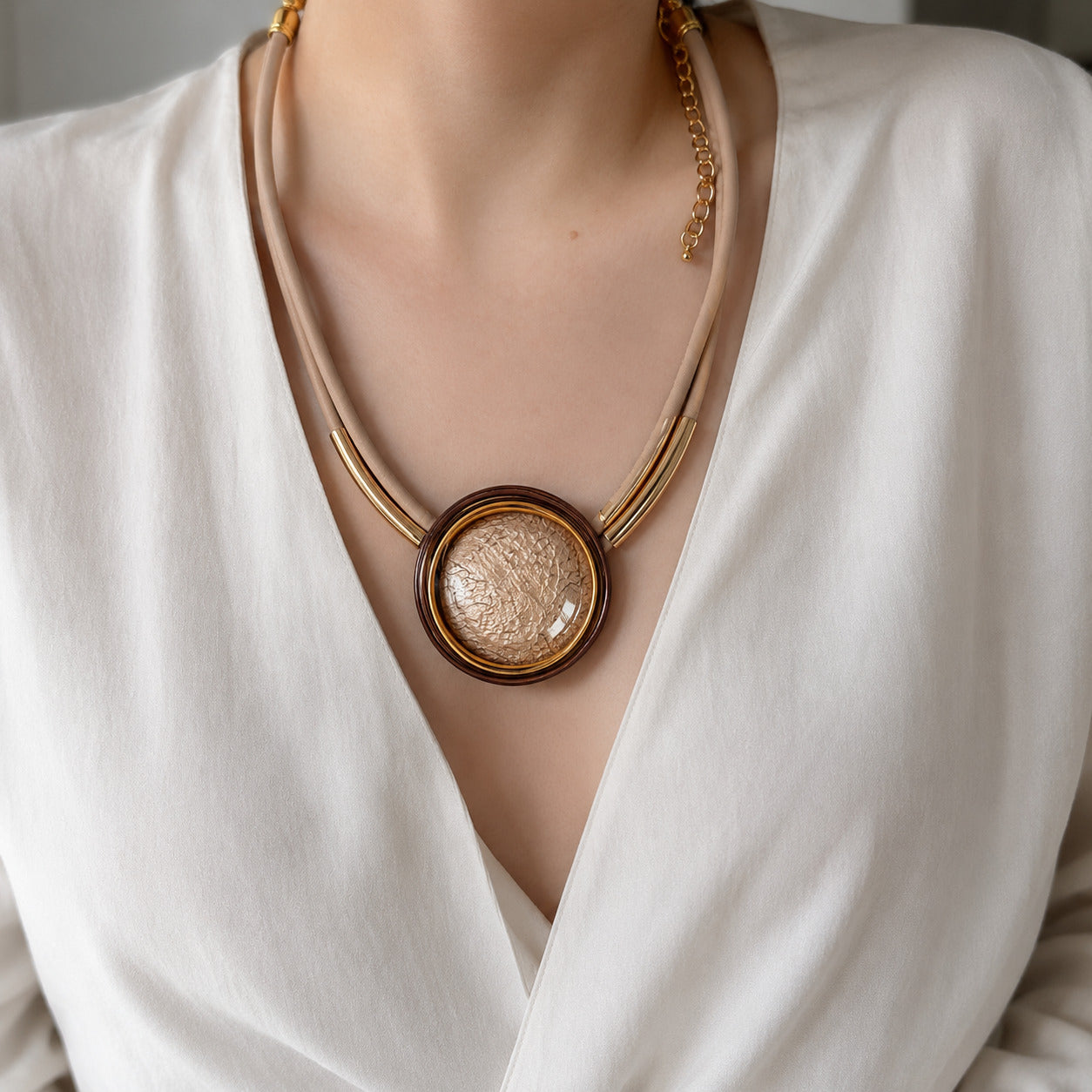 Collar Chunky de Circulo