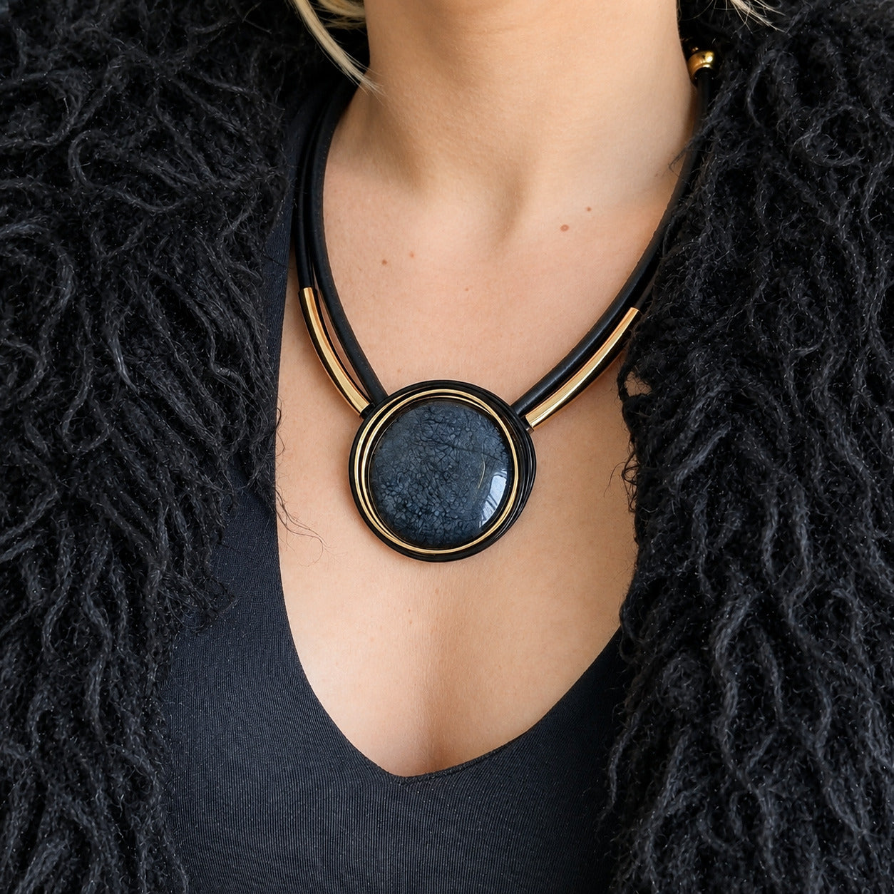 Collar Chunky de Circulo