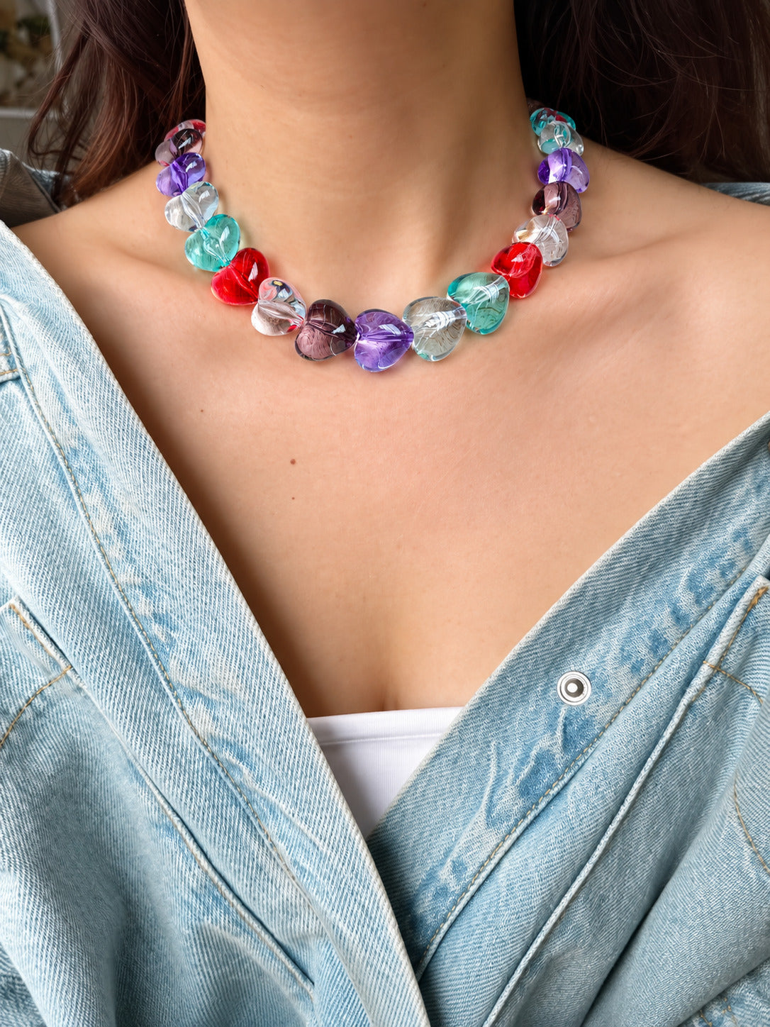 Collar de Corazones Chunky