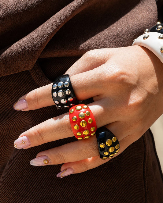 Anillos Chunky con Estoperoles