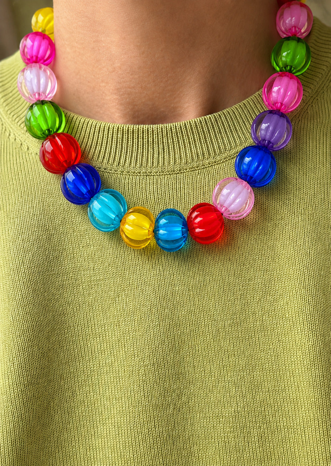 Collar de Bolitas de Colores