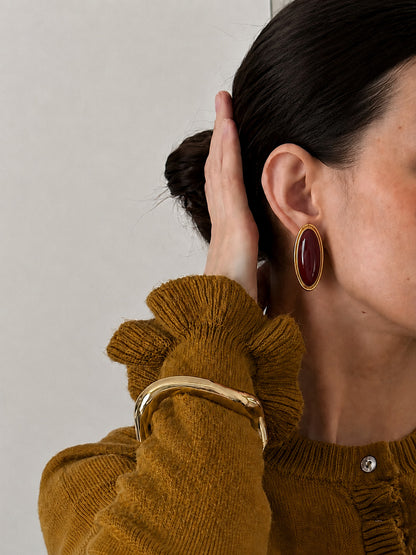 Aretes Oval