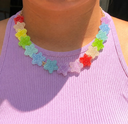 Collar Estrellas de Gomita Azucarada