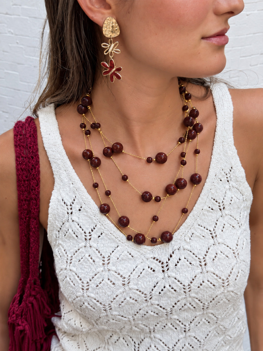 Collar Largo de Bolitas