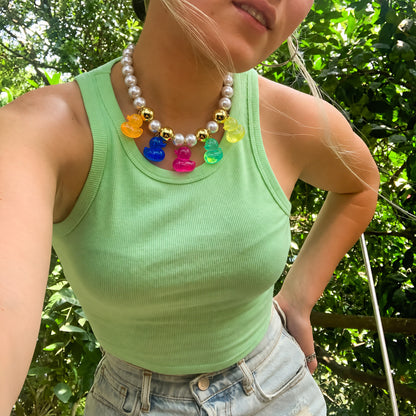Collar Maxi de Patitos de Colores