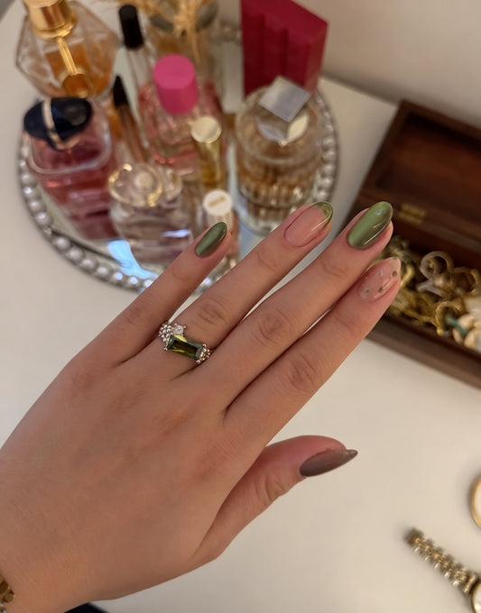 Anillo de Piedra Verde