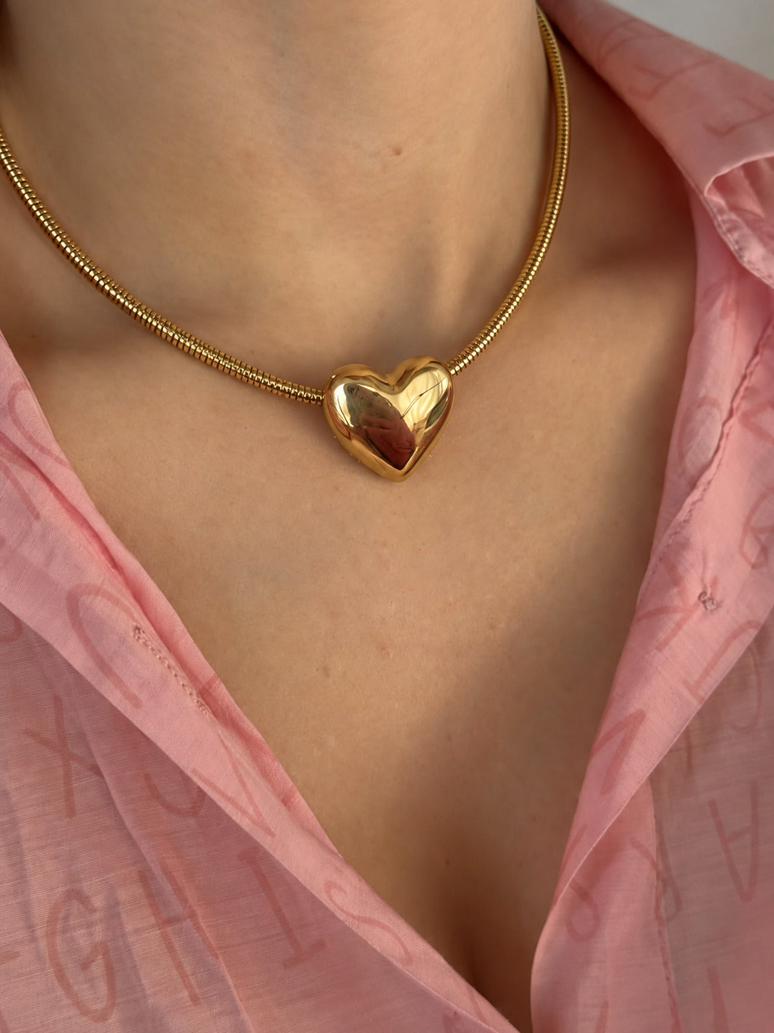 Collar de Corazón Inflado