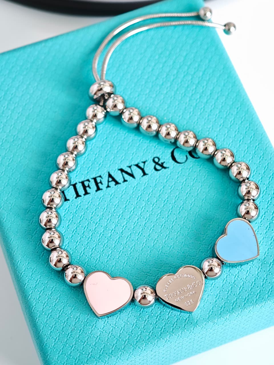 Pulsera Tiffany 3 Corazones