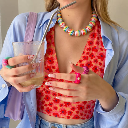 Collar Bolas de Colores
