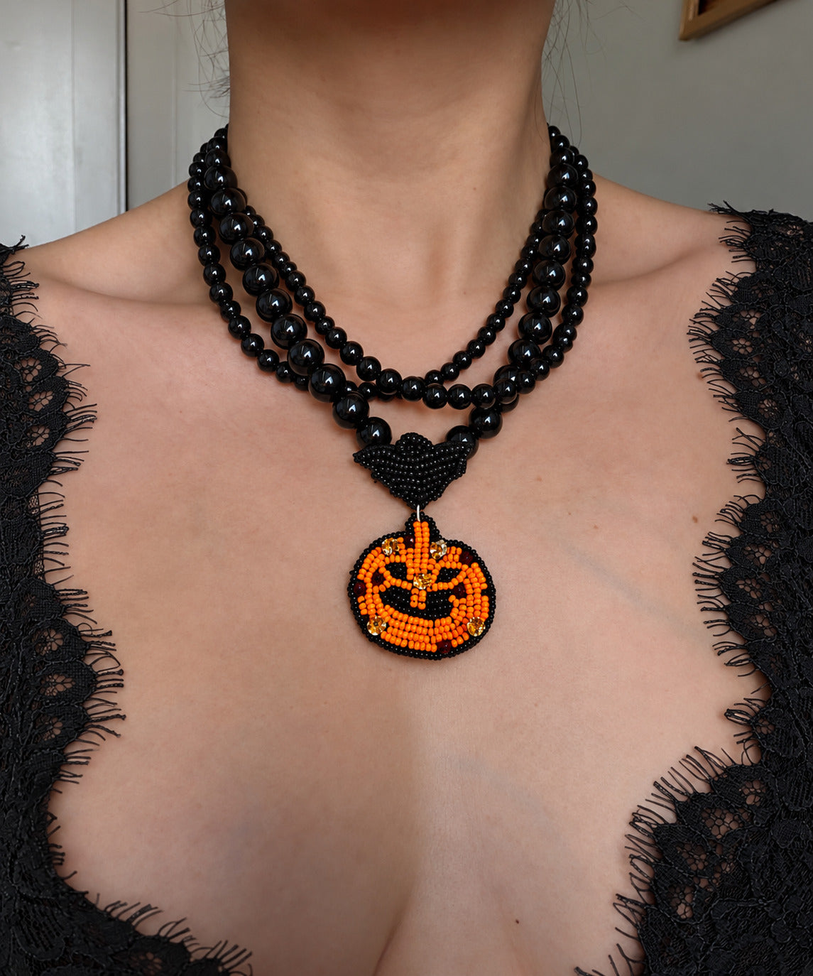 Collar Calabaza de Halloween