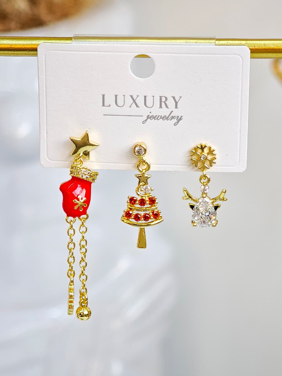 Set de Aretitos Navideños