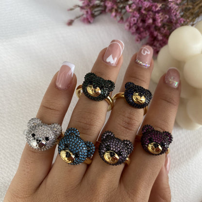 Anillo Osito Zirconias