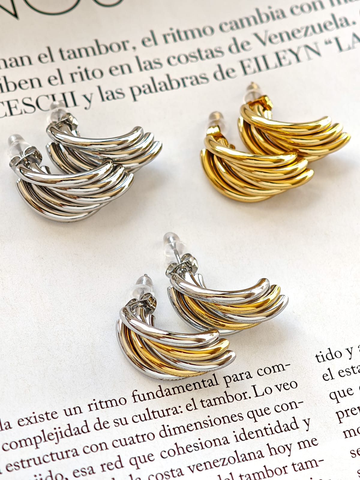 Aretes de Tubitos