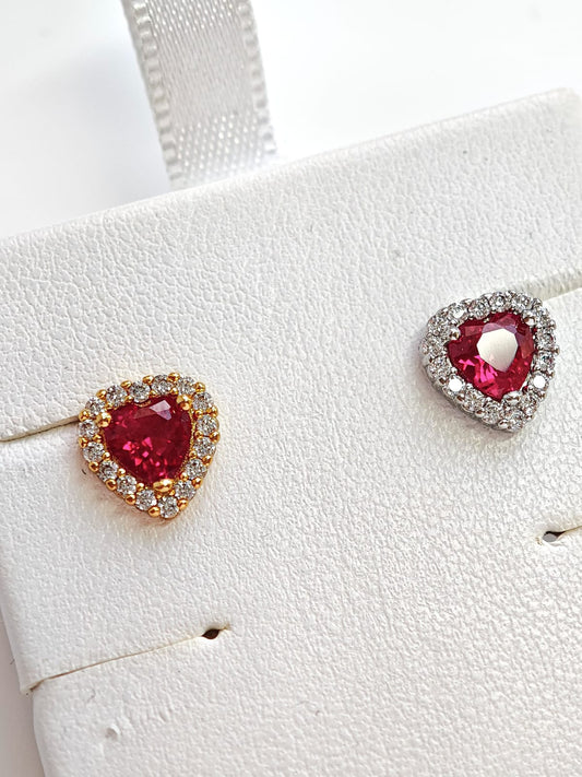 Piercing Individual de Corazon Rojo