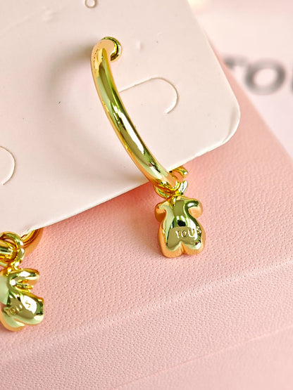 Aretes Tous de Osito Colgante