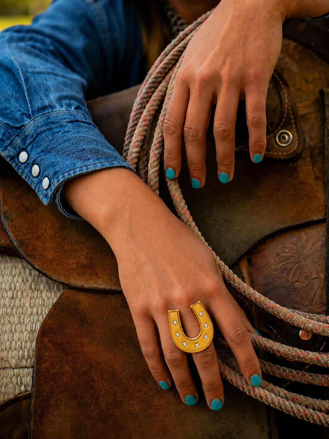 Anillo Herradura Chunky