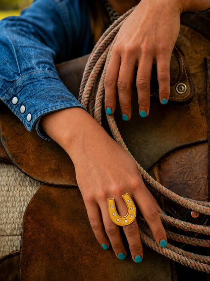 Anillo Herradura Chunky