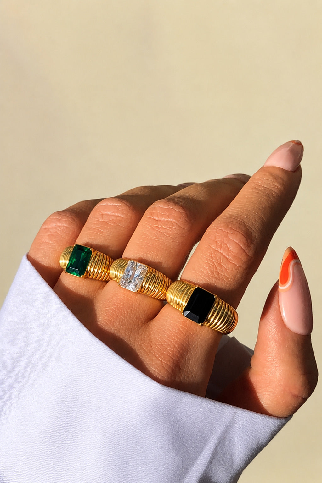 Anillo Piedra Chunky