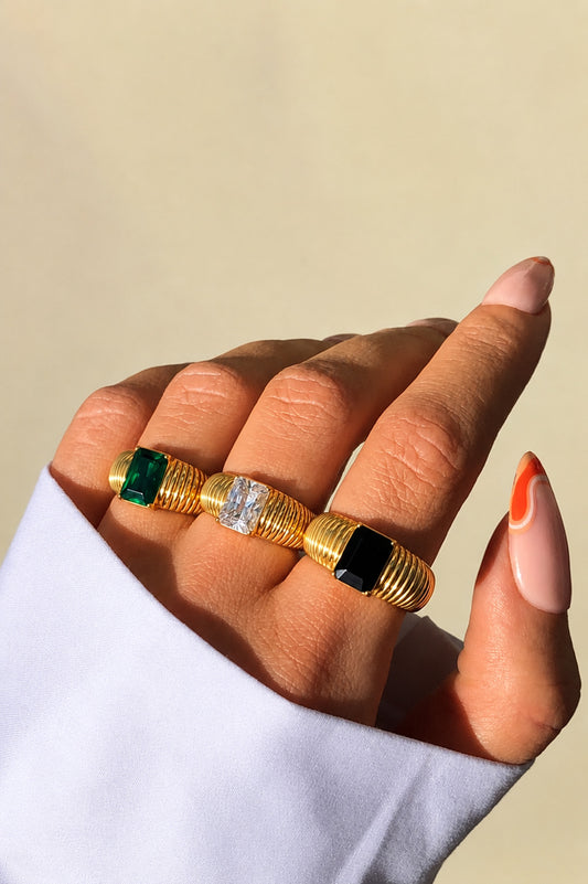 Anillo Piedra Chunky