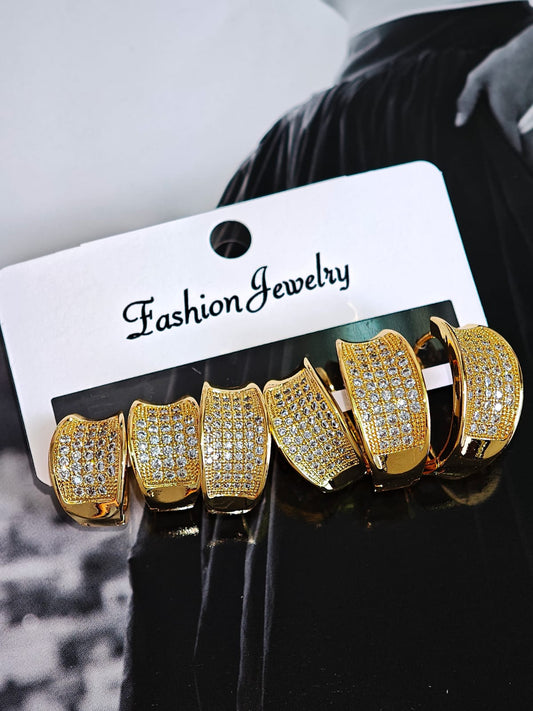 Set de Aretes con Zirconias