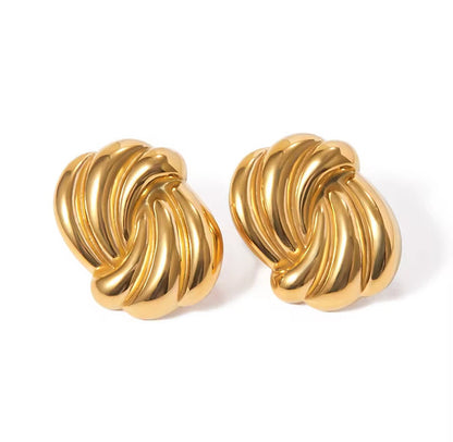 Aretes Chunky Entrelazados