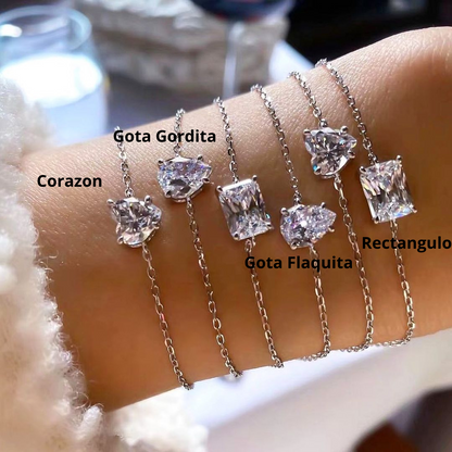 Pulseras Finas Zirconia