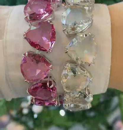 Pulsera Swarovski Corazones