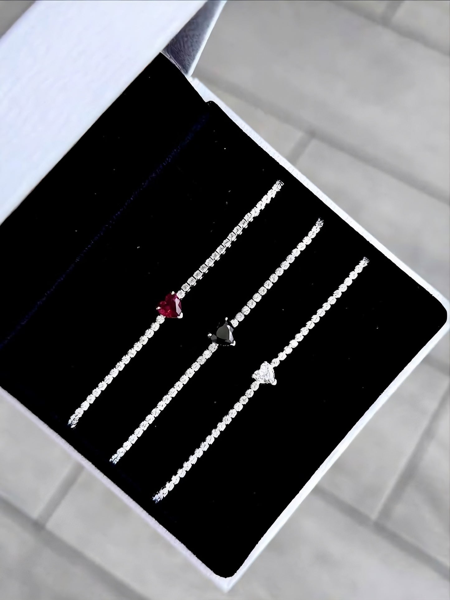 Pulsera Tennis Corazon Pandora